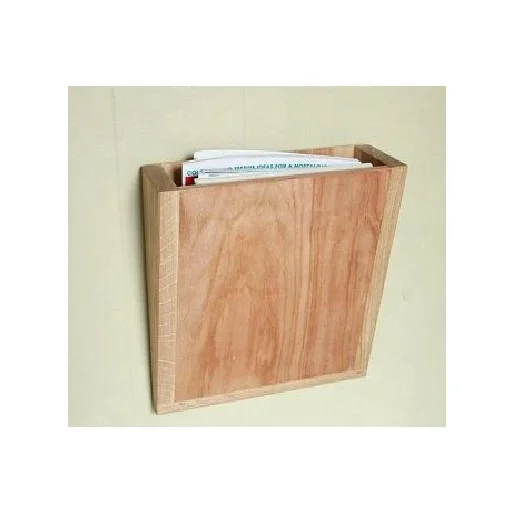 Vintage blue rustic Wood Wall Mounted Mail Holder with 6 Key Hooks for living room decoration