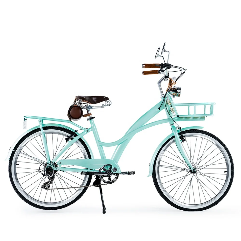 Hot Fashionable Retro 24/26Inch Lady City Bicycle Vintage Bike With 7 Speed Gear
