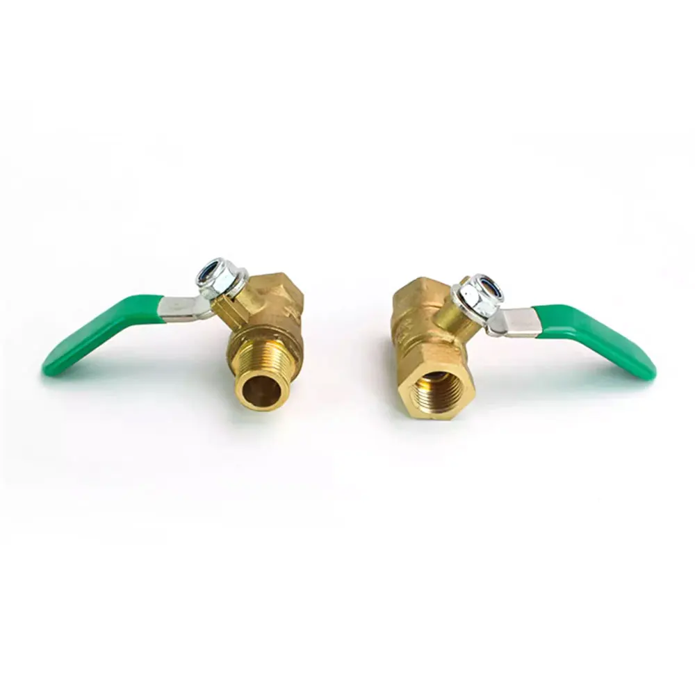 Industry Female Connector Thread DN 25 Natural Gas 1 inch  Brass Ball Valve With Handle