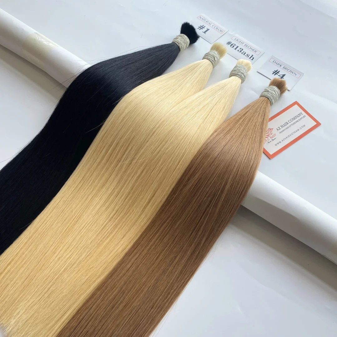 Silk Straight Bulk The Length 8 To 40 Inches Remy Hair Bundles Raw Virgin Human Hair Extensions Wholesale Price