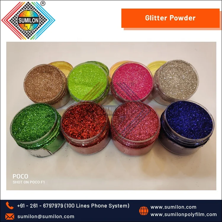 Высококачественные полиэфирные пленки для домашнего декора блестящая пудра доступная в разных цветах