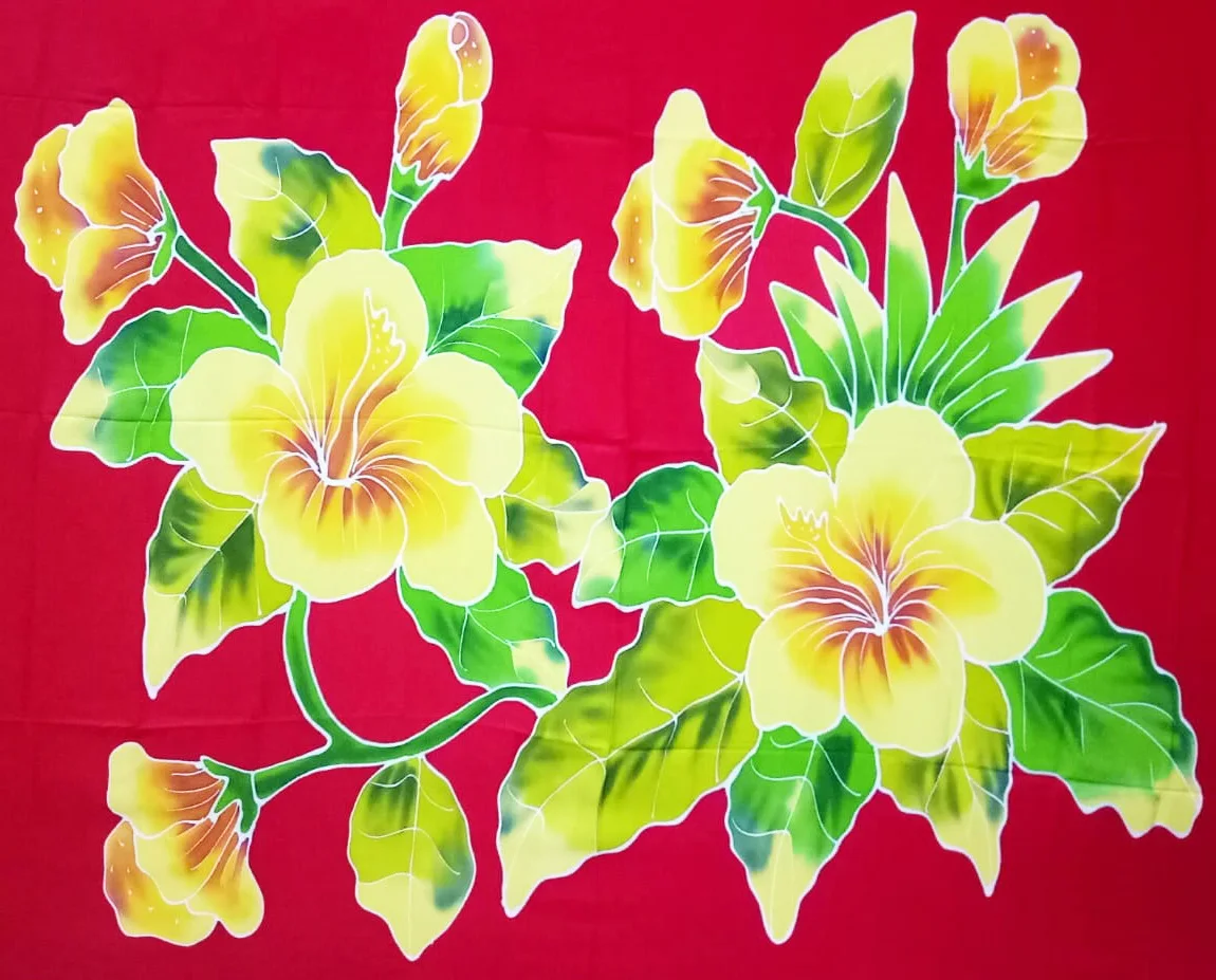 Women Beachwear Fashion Sexy Bali Hand Painted Sarongs Rayon Batik Full Handmade Tropical Flower Summer  Season