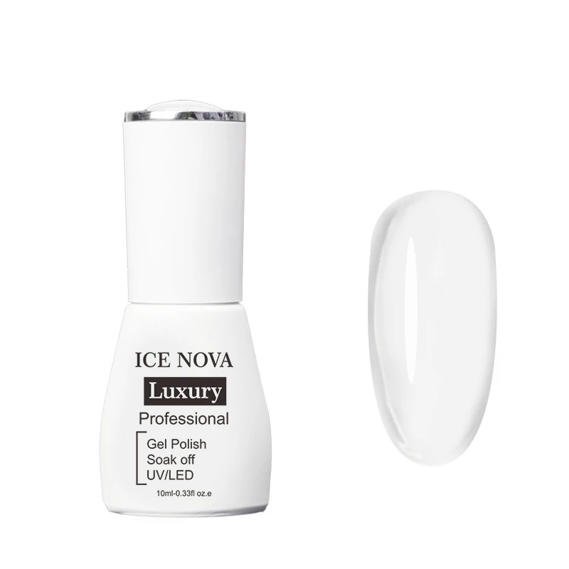 ICE NOVA 4 In 1 Base Coat Gel Glue As Nail Glue Reinforcement Stick Drill Soak Off Gel 10ml Base Coat Nail Polish
