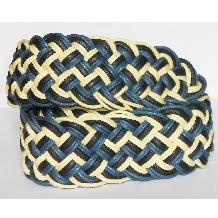 Cotton Knitted Belts in 3 Colors Elegant Braided Design