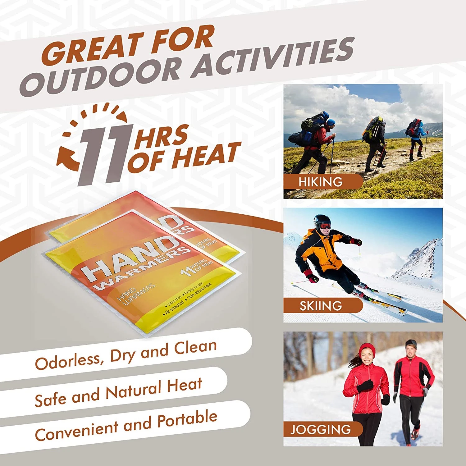 Disposable Heating Pads Warmer Pack Air Activated Heat Patch Portable Hand Warmers