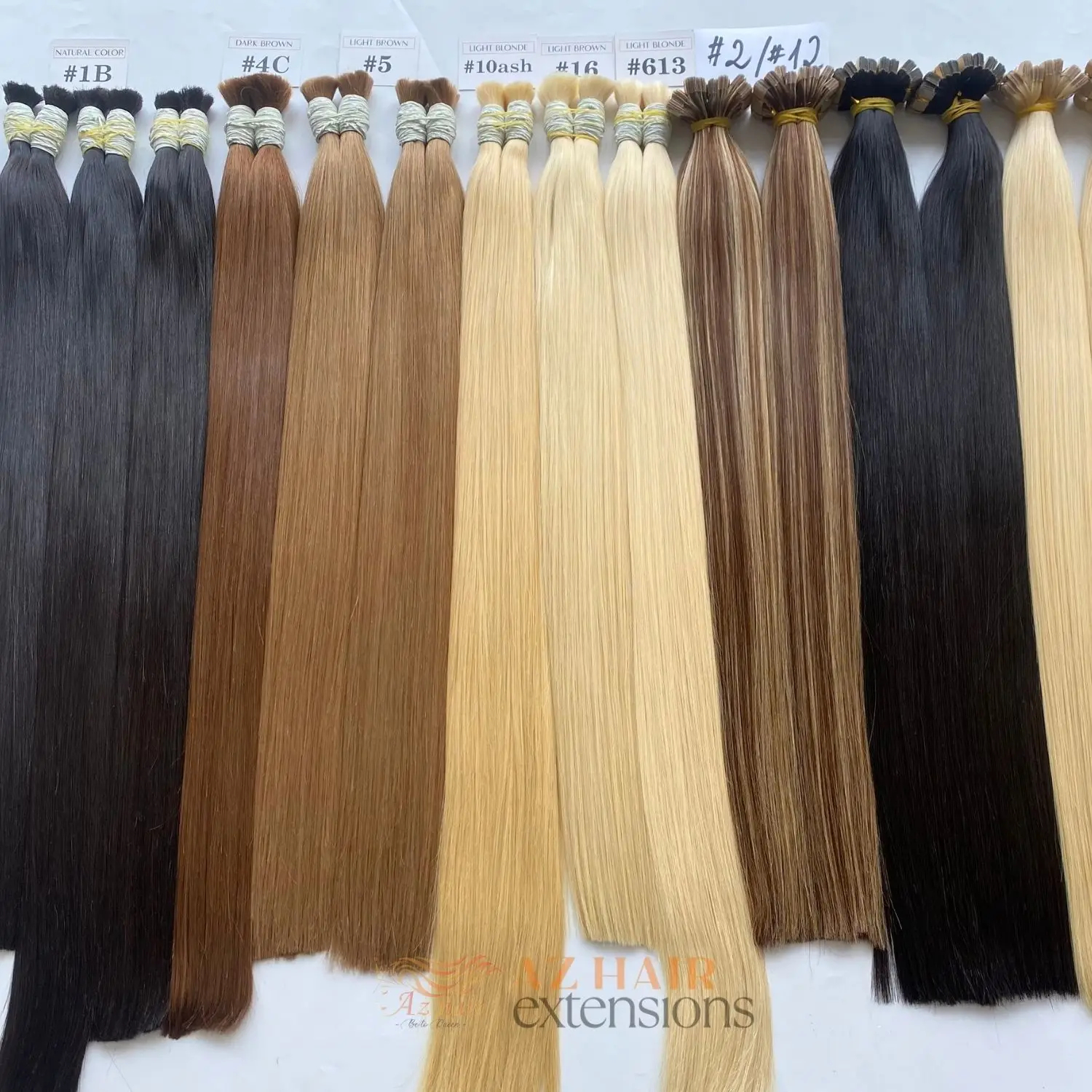 Wholesale Price Natural Bulk Hair Extensions Customized Length, Color, Package For Your Business
