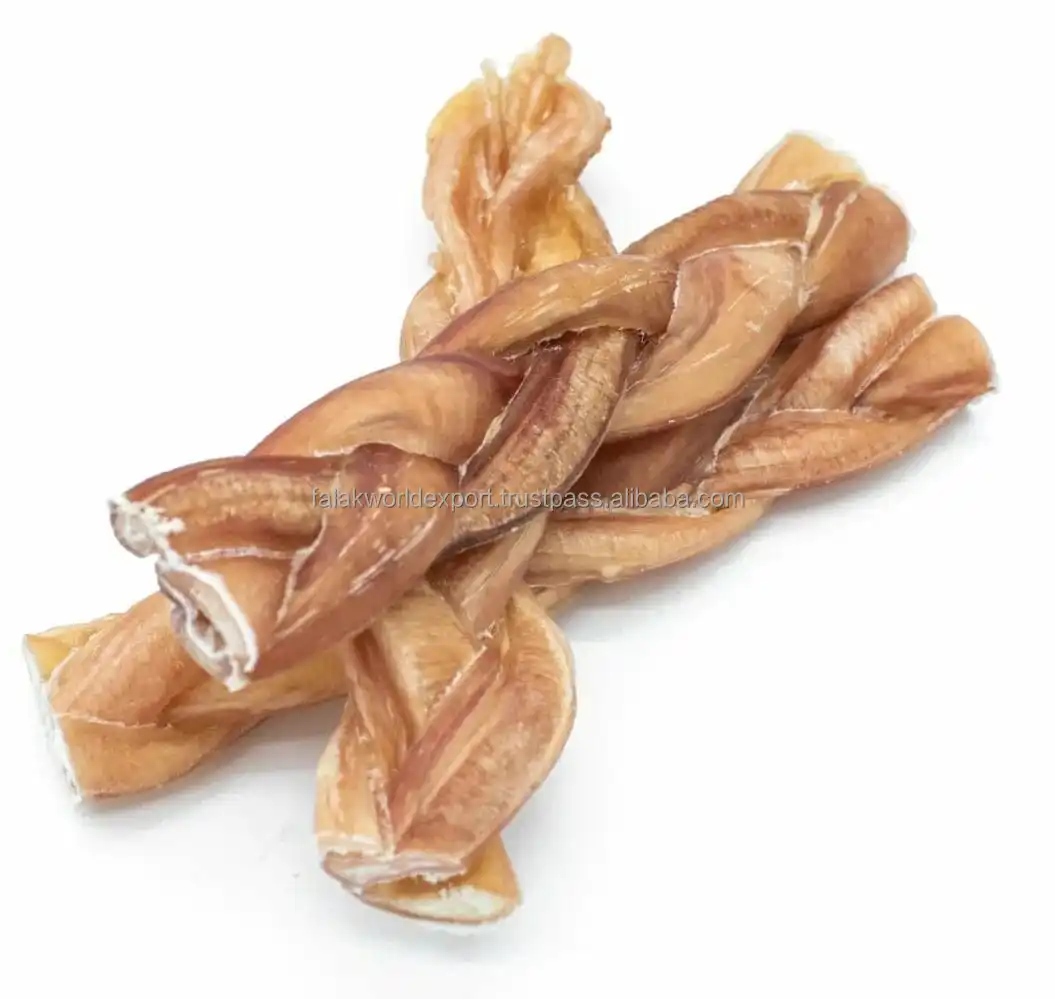 Hot selling dog chew high supper quality bully stick natural color For dog treat party From Falak World Export