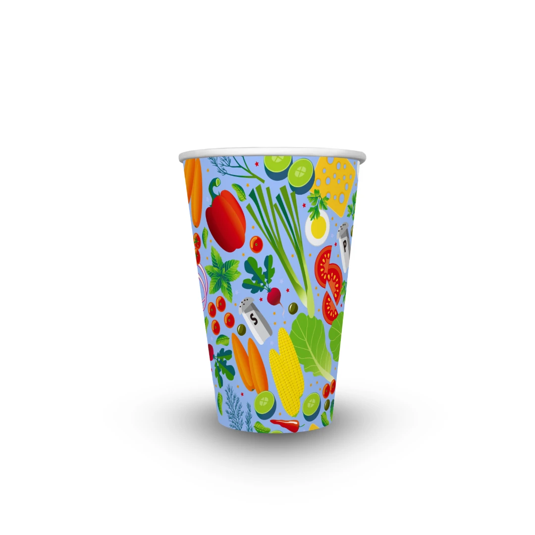 High-Quality Custom Printed 8-20oz Paper Cups for Hot & Cold Drinks