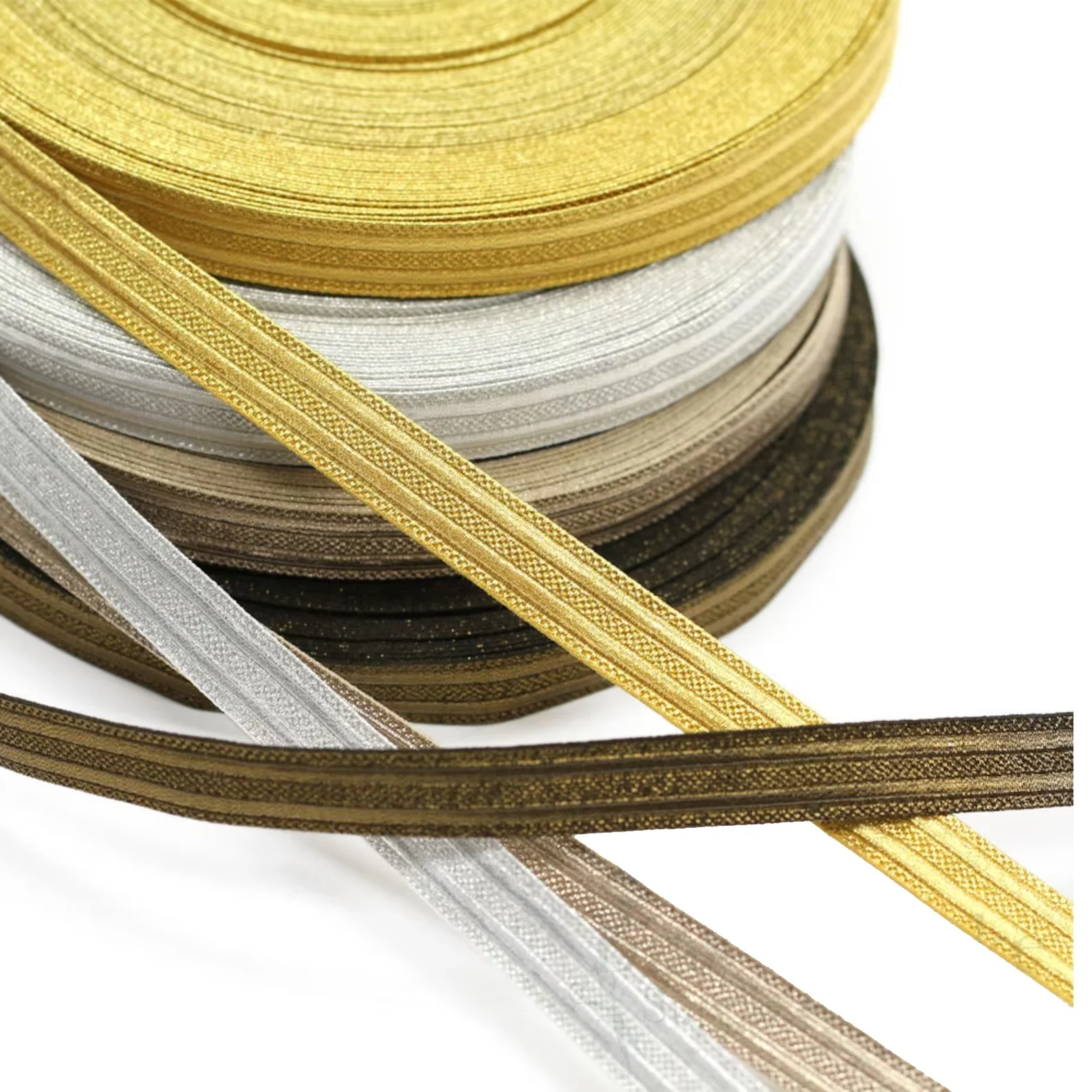 OEM Wide Metallic Braid Gold Customized Waist Belt Braids Wholesale silver Metallic Braids for Ceremonial Uniform