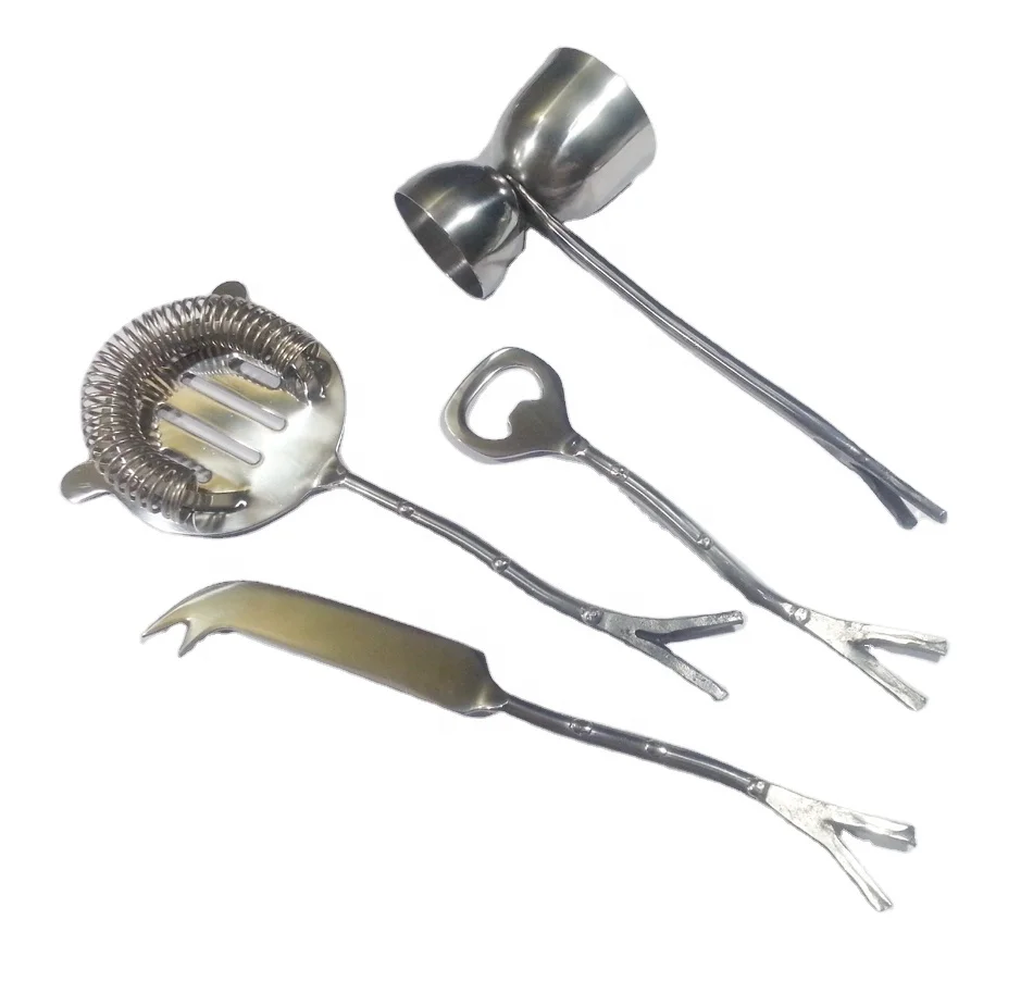 Набор барных инструментов, 4 шт. барных инструментов, набор барных инструментов из нержавеющей стали, наборы барных инструментов с привлекательным дизайном, оптовая цена