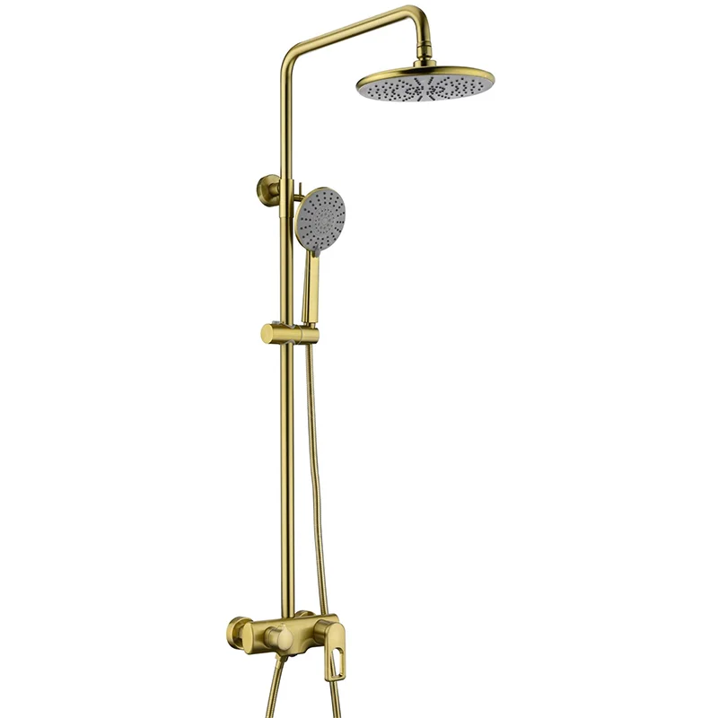 Unique body design new brass surface-mounted rain shower mixer