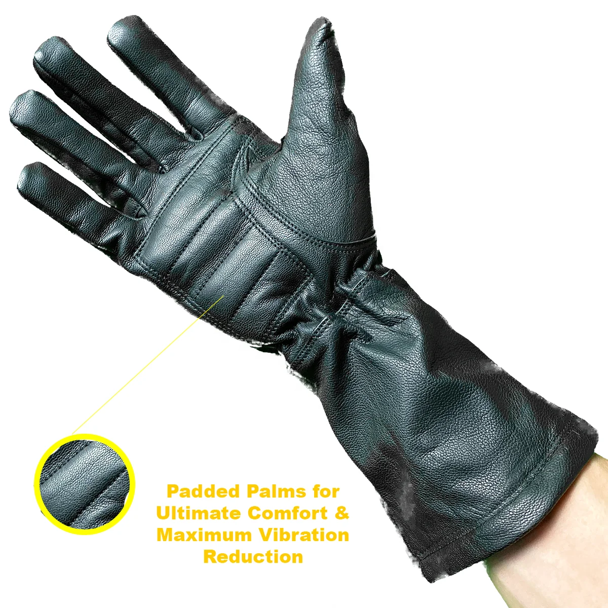Custom Best Selling High Quality Winter Men Deerskin Leather Gloves Soft Fashion Velvet Black Gloves for Men and Women