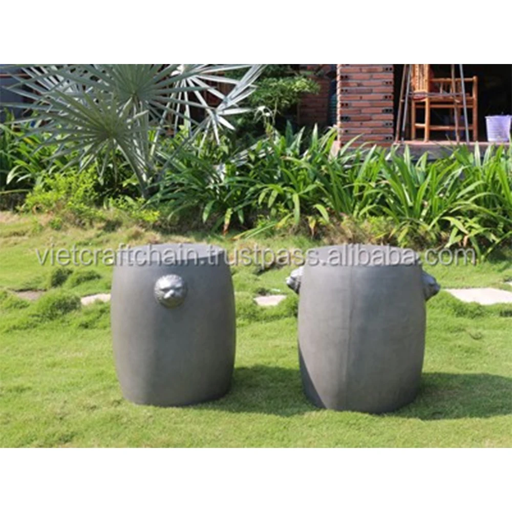 Customized Shape Octagonal End Table Ready to Export Outdoor Furniture Cement Stool