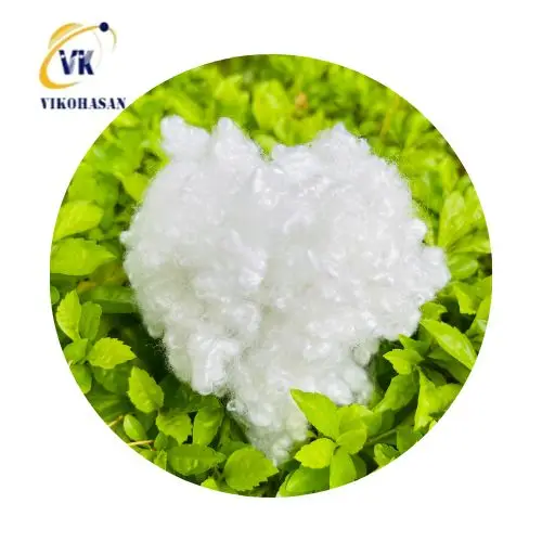 Largest factory of Vietnam Polyester Staple Recycled Fiber 7D*64mm HCS for Filling wadding Quilt Pillow Toys sofa