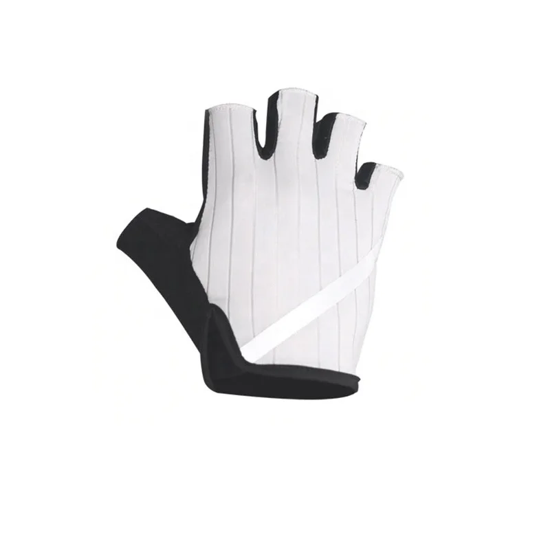 Half Finger high quality fine manufacture wrist support strong grip Stripe Fabric Breathable Riding Gloves Cycling