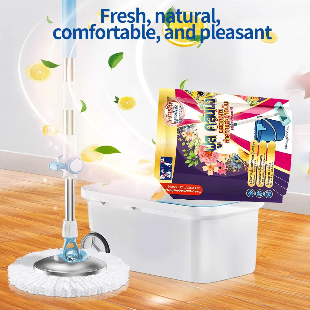 NEW Floor Cleaner Natural essence bag package Floor cleaner Removes stains The fragrance preserves the floor