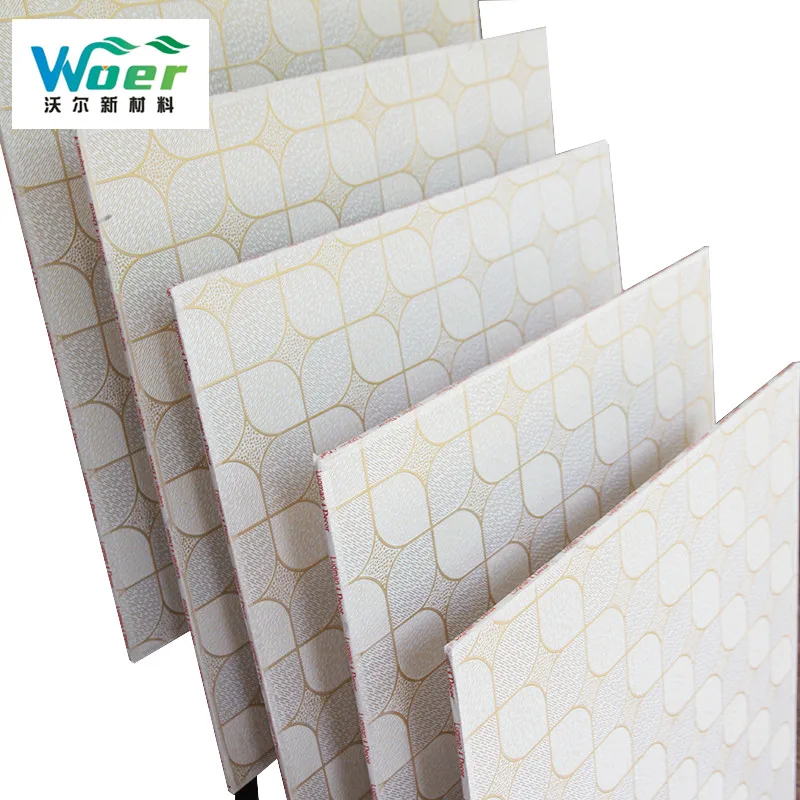 China Restaurant Plaster Board Fireproof Pvc Ceiling Panels Gypsum Ceiling Tile With PVC/gypsum board ceiling tiles