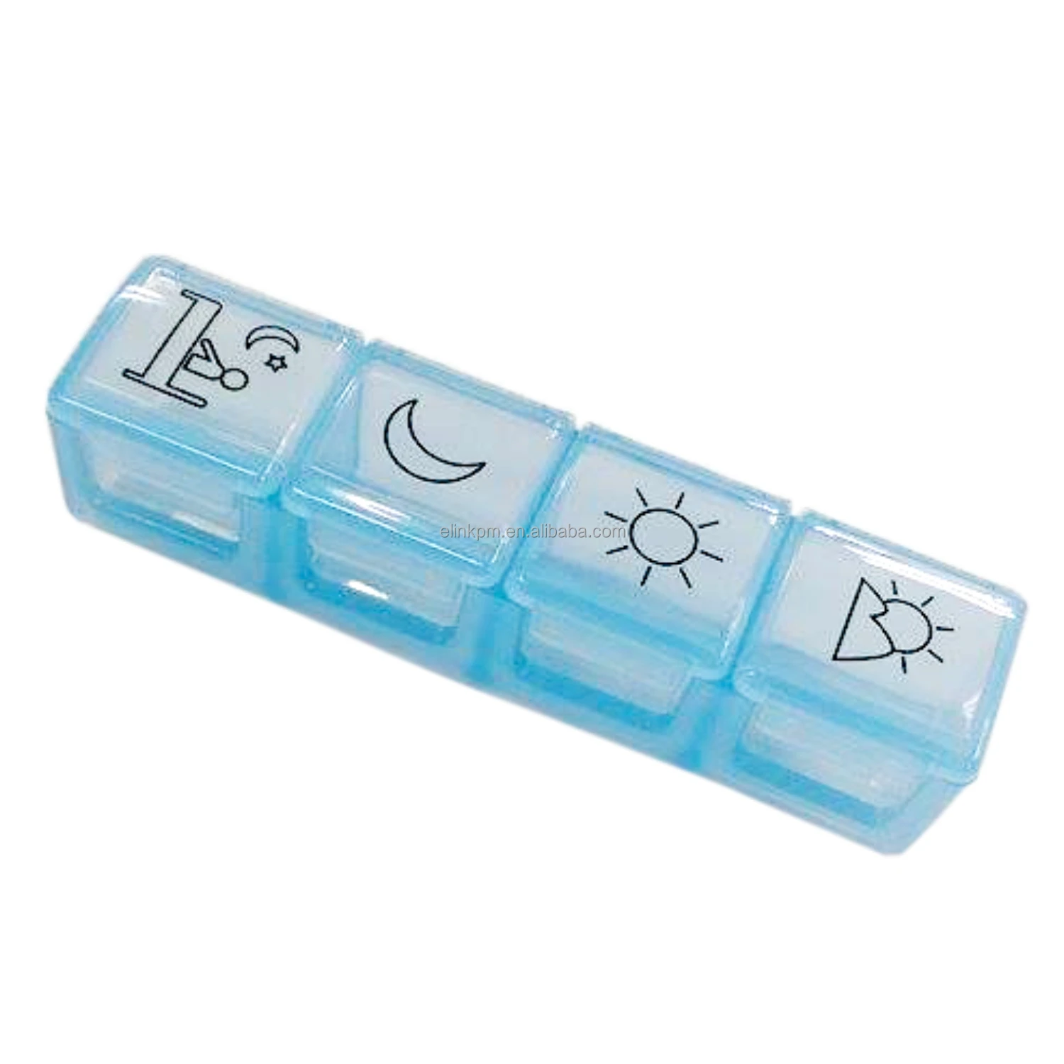 Damp Proof Weekly Plastic Pill Organizer Box Case