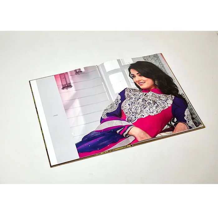 Perfect Binding Hardcover Book Printing Good Quality Custom Printing Catalog Brochure Booklet Fashionable Magazine Book Printing