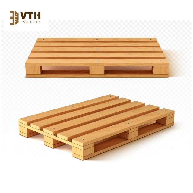 Buy 4-Way Wooden Pallets in Bulk Affordable Sturdy Pallets for Warehousing and Logistics Made In Vietnam