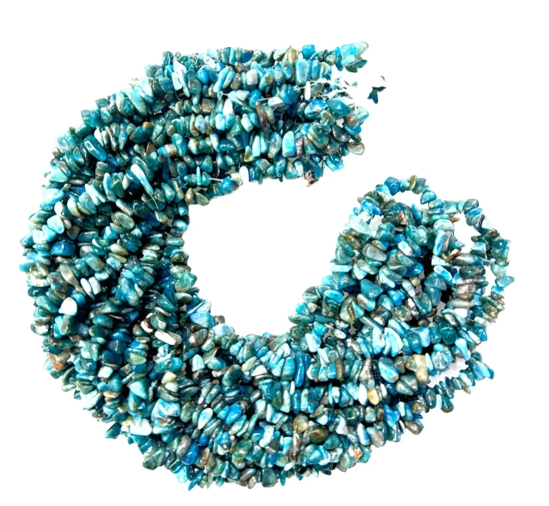 Beautiful Apatite Chips Strands Natural Stones Healing Beads Wholesale Gemstone Strands Buy Online From Amayra Crystals Export