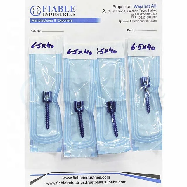 Ортопедический имплантат Для Фиксации Позвоночника/Винт Для Фиксации Позвоночника 6,4/самонарезающие/ортопедические инструменты