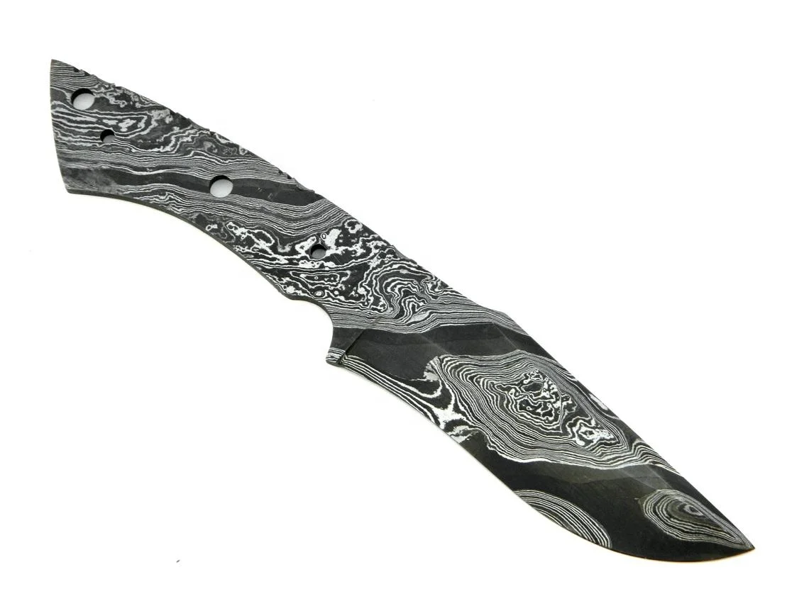  Охотничий нож из дамасской стали высшего качества заготовки лезвия с 1095 фиксированным лезвием наборы для изготовления лезвий