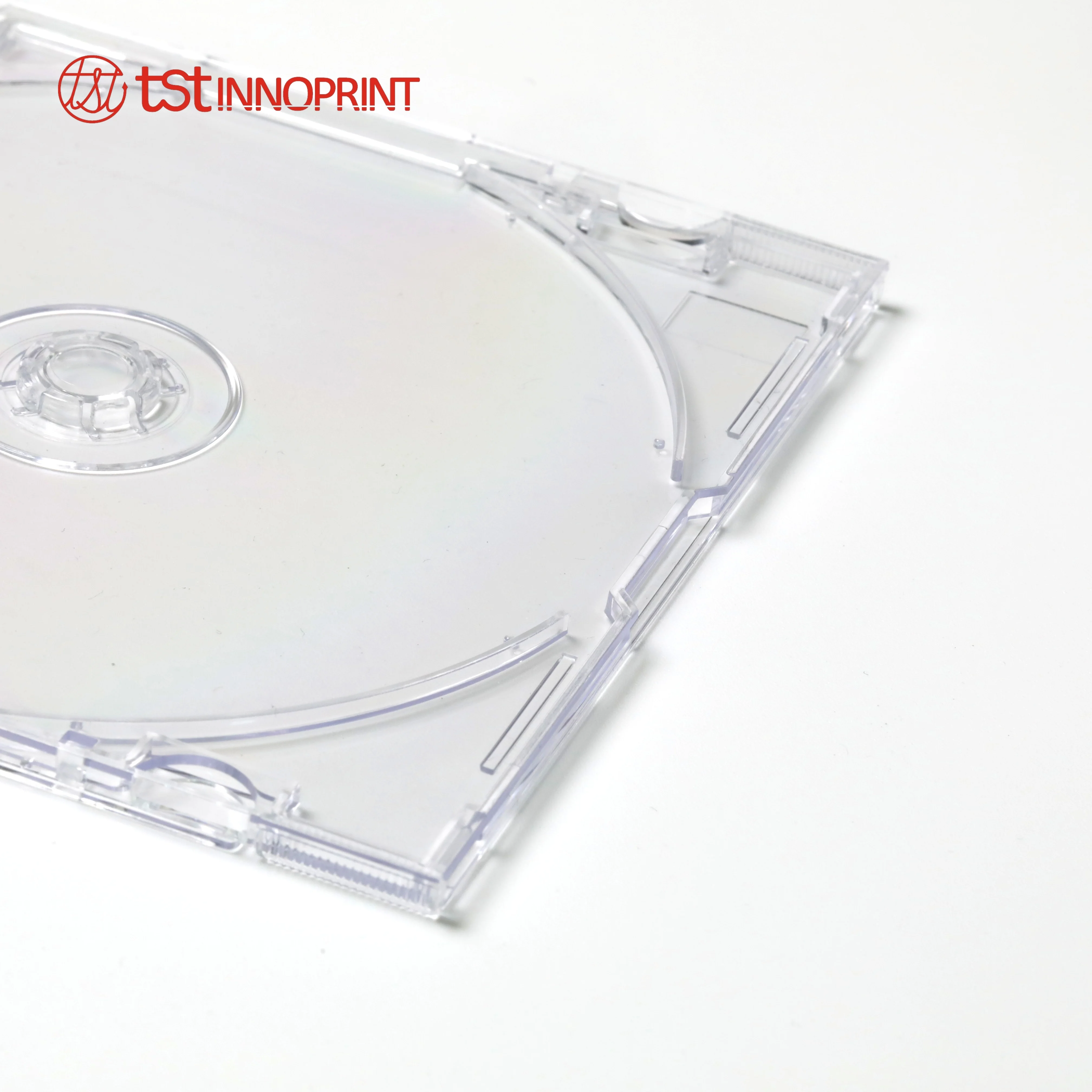 142*125*5mm Polystyrene Material Single CD Disc Thin 7mm Slim Case