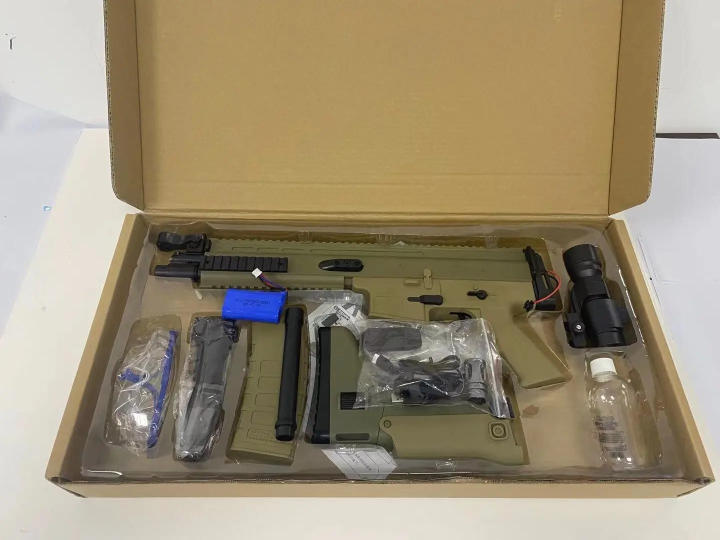 Электрический гель бластер пистолет JinMing SCAR-L V2 игрушечный с водными пулями для наружной съемки игры