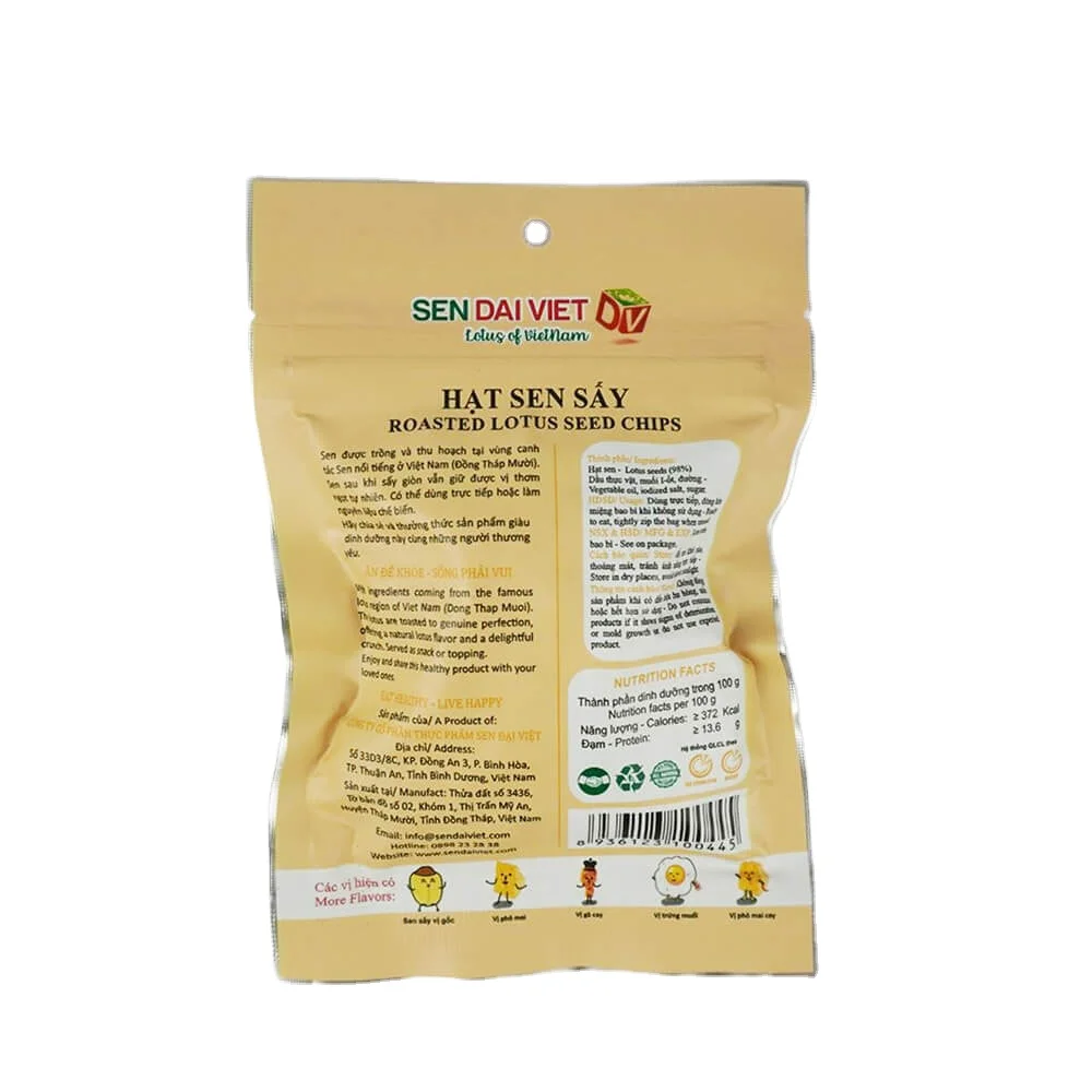 OEM Accepted Sweet Flavor Snack Vegetables Roasted Lotus Seeds Original Seasoning Fruit Fried Taste Delicious