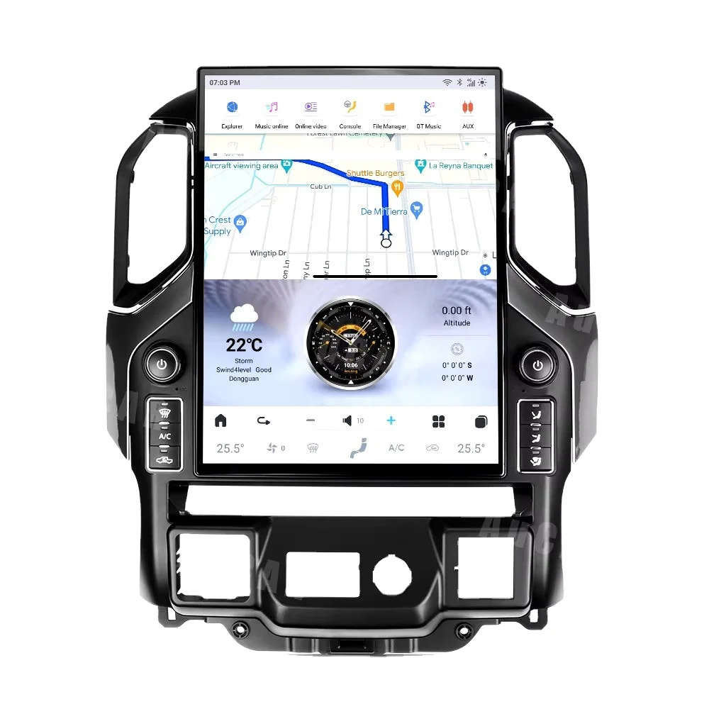 AuCar 15.6' Tesla Screen Auto Stereo Android 13 Radio Tuner GPS For Chevrolet Silverado GMC Sierra 2019-2024 Car Video Player