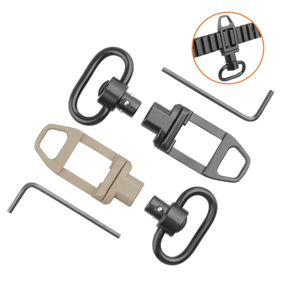 Tactical push Mount 20MM Quick Detach QD Sling Swivel Tactical Sling Attachment Hunting QD Accessories
