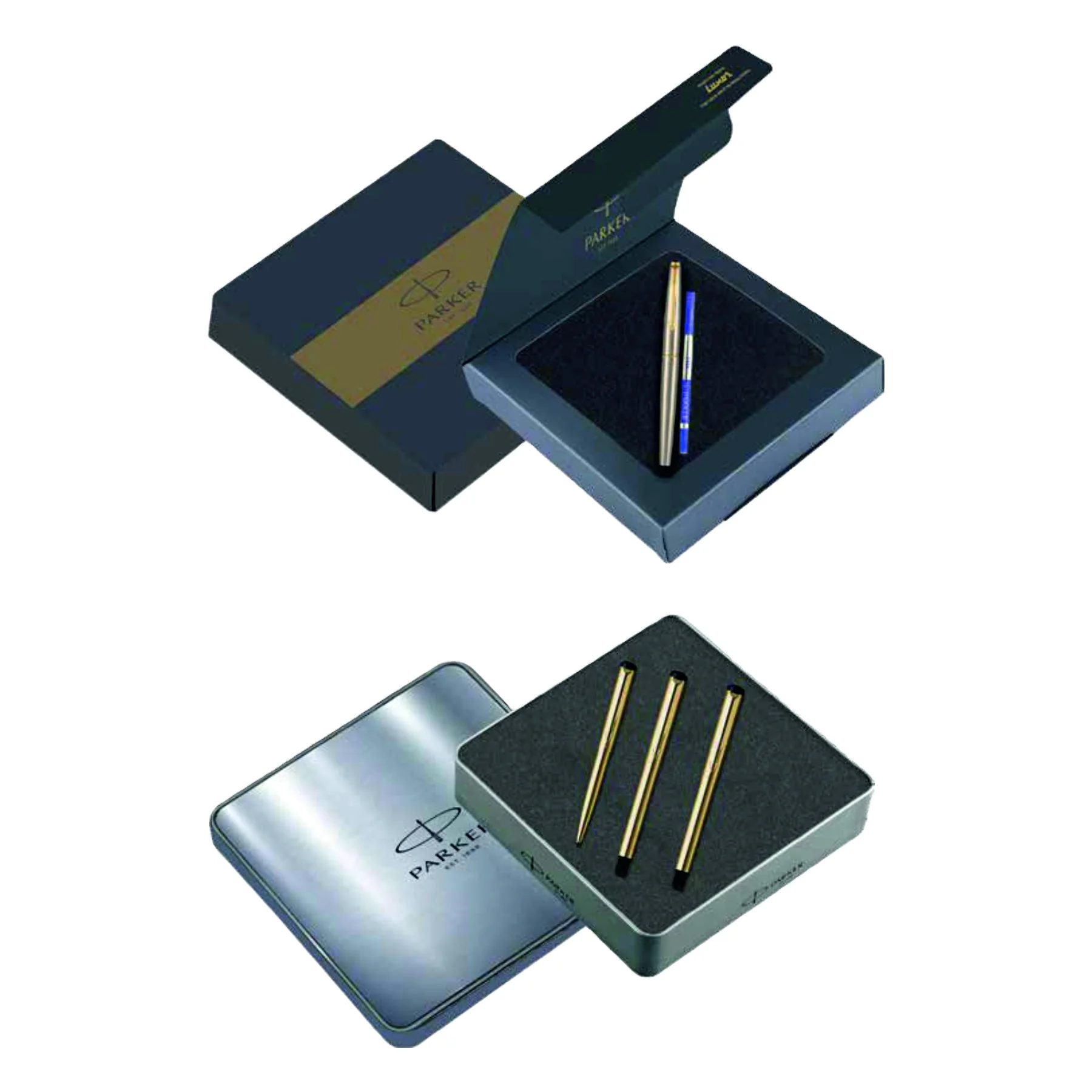 Promotional  Parker Beta Premium Roller  &  Fountain Pen GT Customized with Box for Ballpoint Parker Pens & Corporate gift