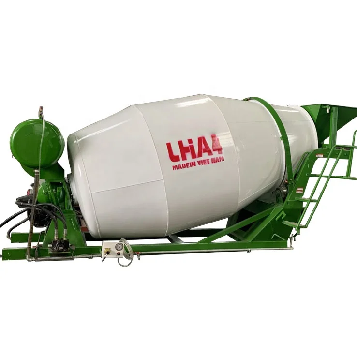 Top grade producer from Vietnam country 2.5 cbm self loading concrete mixer swing with pump strong durable for construction work