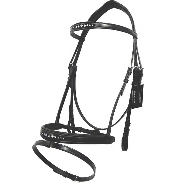 Straight Headpiece bridle crystal decorative.