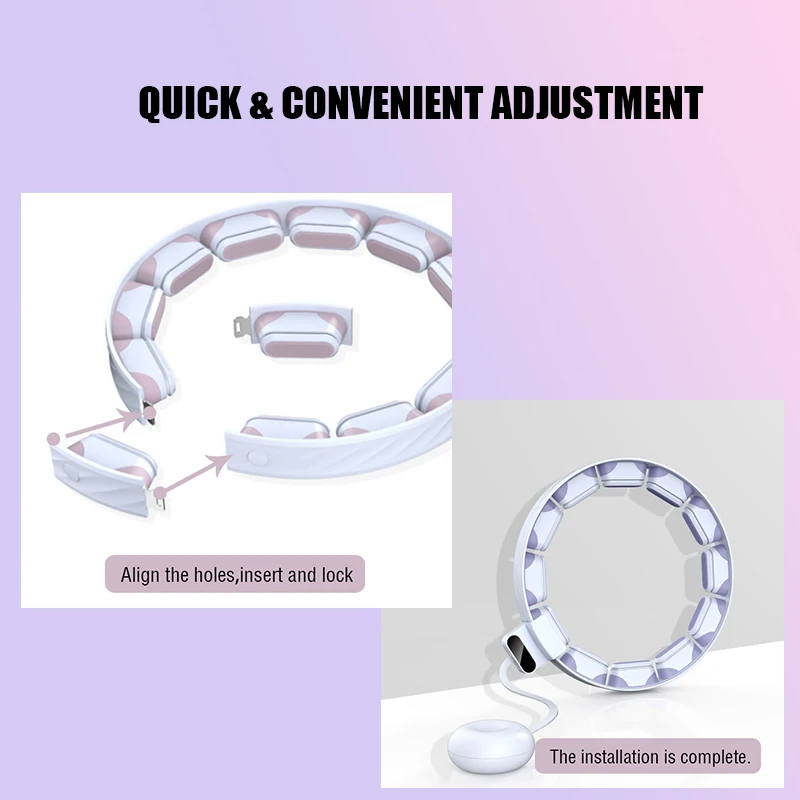 adjustable intelligent detachable weighted waist hula hoops fitness smart weighted hula hoops with counter