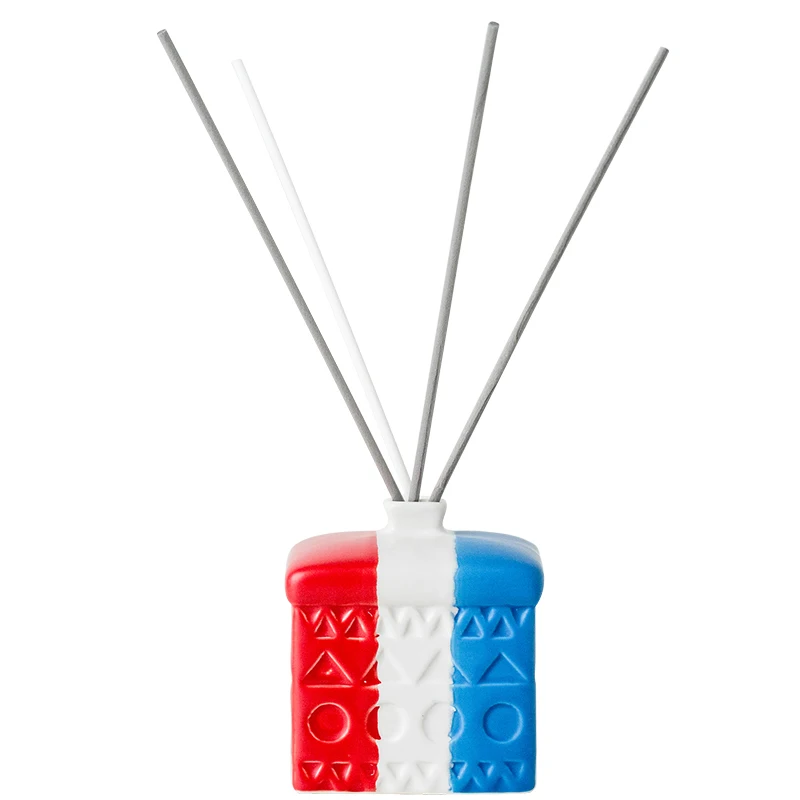 Оптовая продажа домашний декор уникальный эксклюзивный флакон для духов объемом 50 мл квадратная керамическая пустая банка флаконы с диффузором и