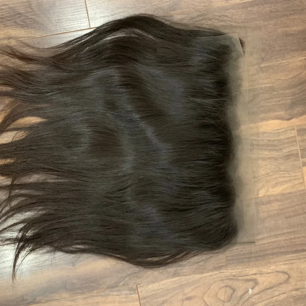 Blend hair Straight bundles and a free HD Lace closure 4x4 Silky Straight 100% Virgin Human Hair in Vietnam