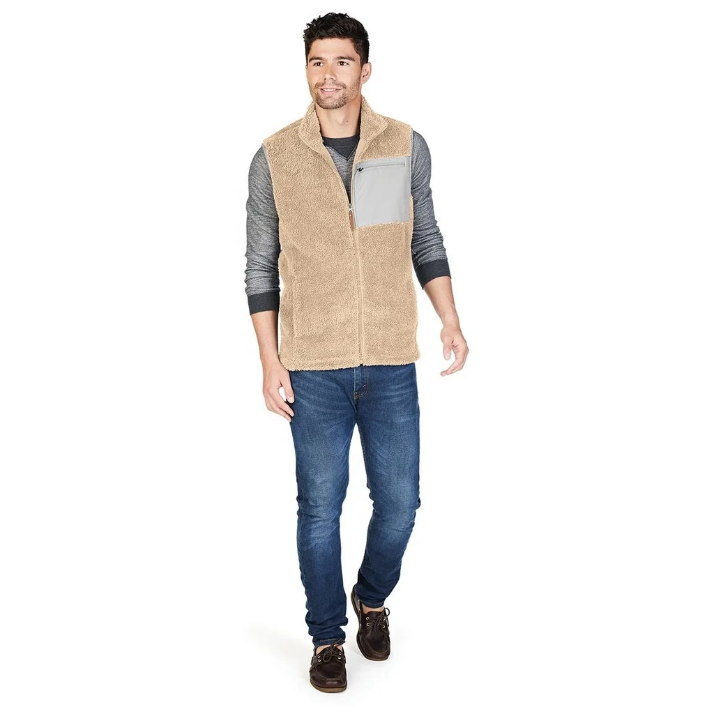 Spring and Winter New Vest Men Hiking Fishing Sherpa Fleece Sleeveless Jacket Casual Outdoor Sports Windproof Warm Working Veste