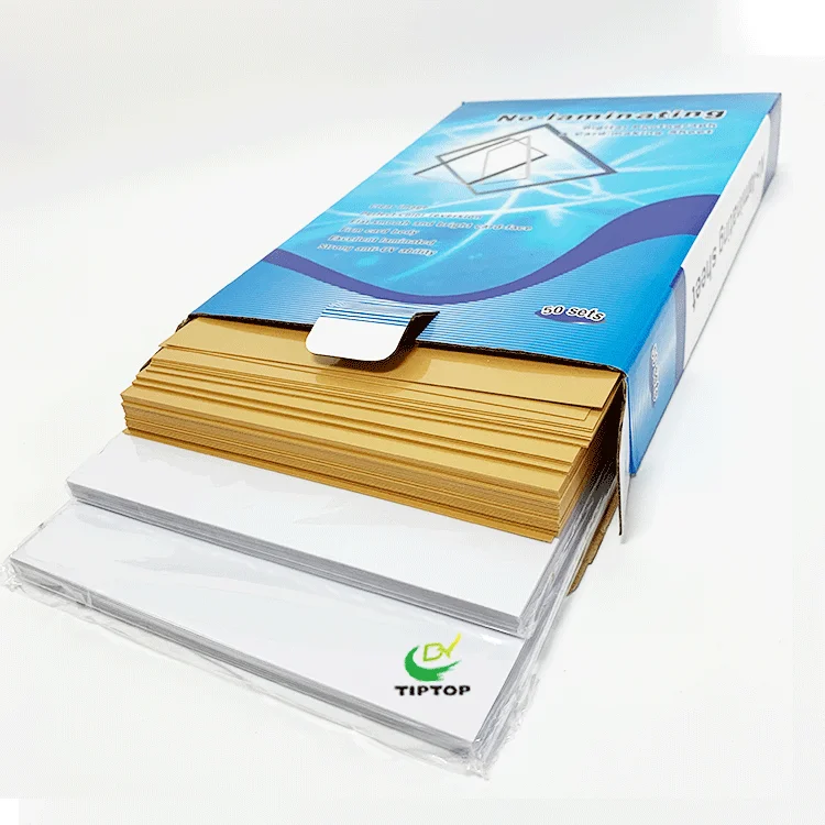 Tiptop High Quality 200mm *300mm Inkjet / Laser Non- laminating Printable PVC Sheet