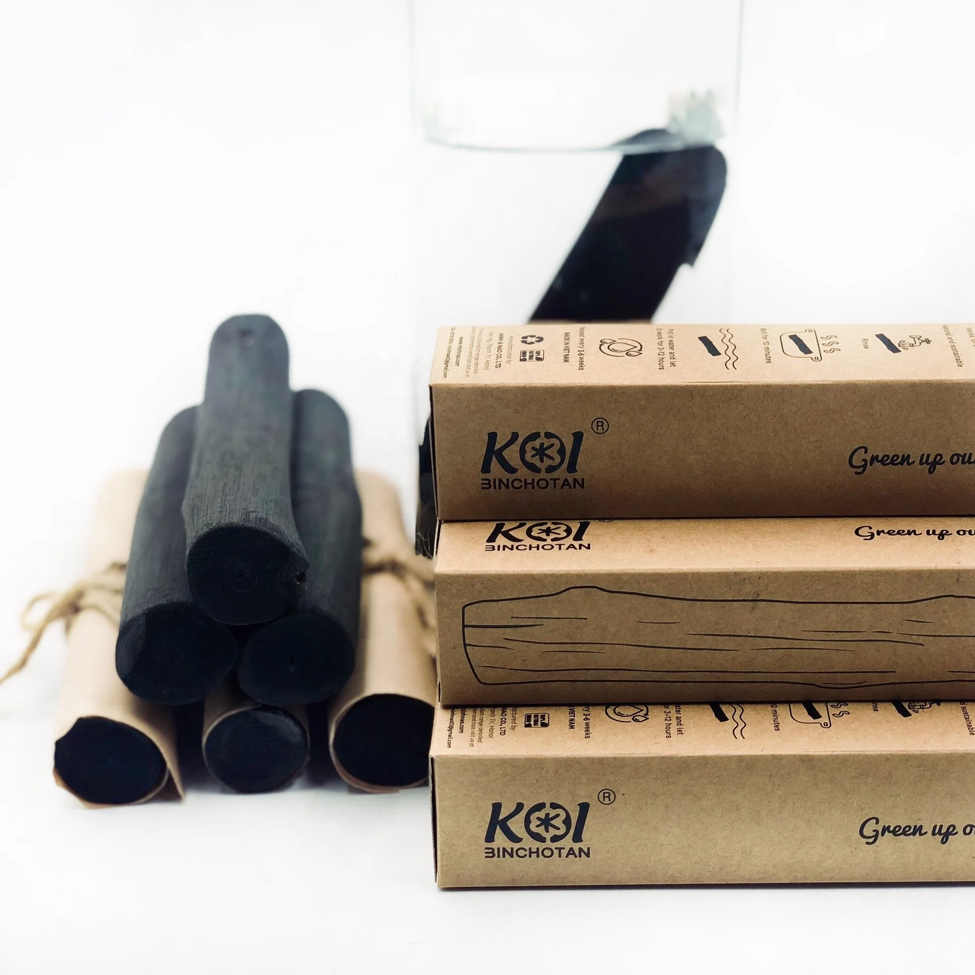 Best selling authentique charbon binchotan charcoal water filter sticks