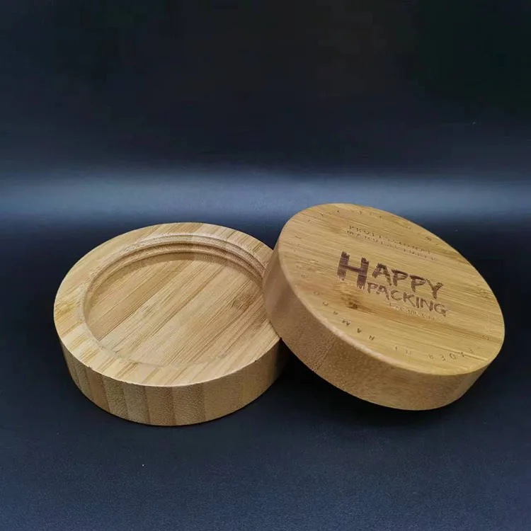 2024 Hot Sell 58/400 68/400 89/400 Natural bamboo lid screw cap wooden lid