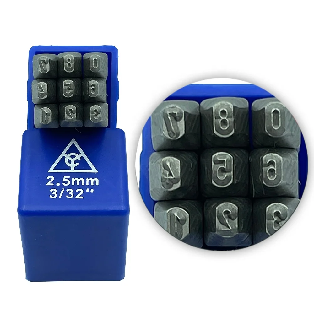 Manufacturer provides diy craft punch set portable 2.5mm german number punch other hand tools