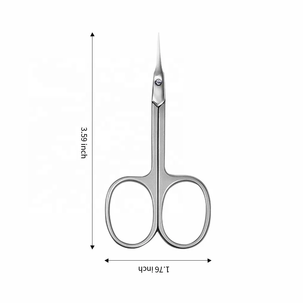 Professional Heavy-duty Pedicure Stainless Steel Eyebrow Grooming Scissors