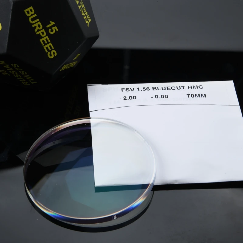 Anti Blue Ray Light 1.56 Blue Cut UV420 Lens Blue/green Coating Blocking UV420 Optical Lens Lenses Resin Clear HMC 2C lenses