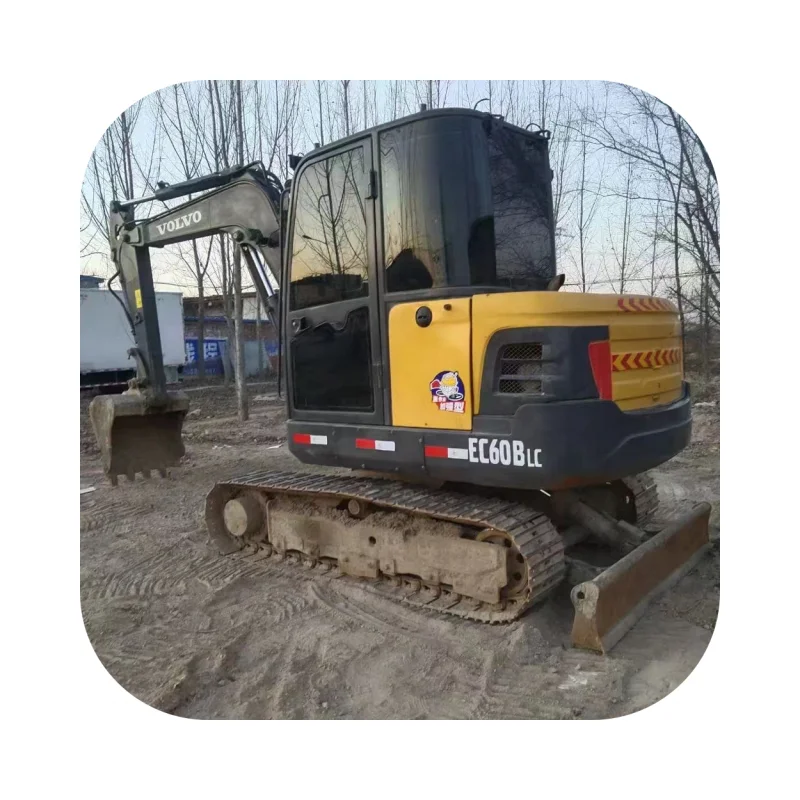 Used VOLVO EC60 6ton hydraulic crawler mini backhoe excavator in good price