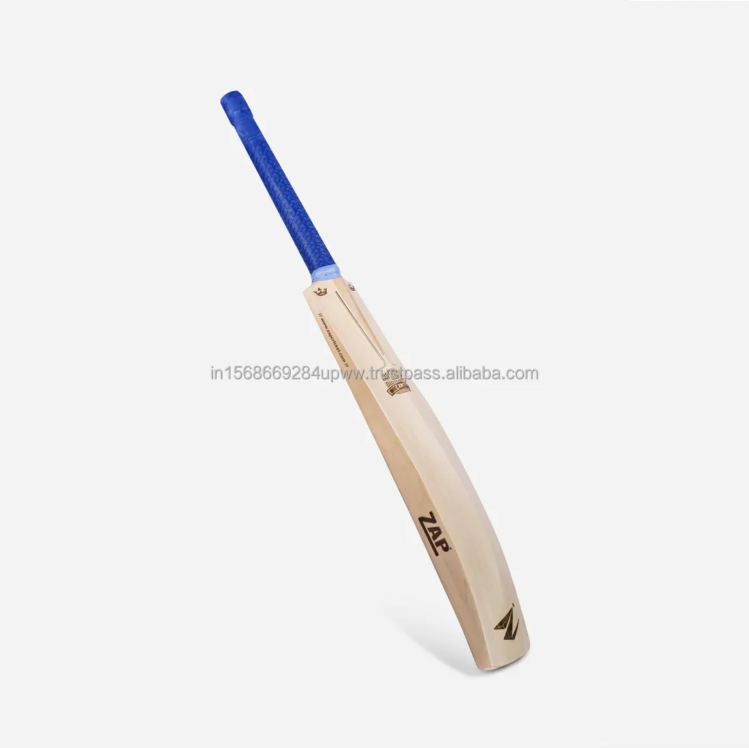 ZAP Signature Limited Edition Premium Willow Bat Minimalistic Laser Engraved Cricket Equipment Training Practicing Sports Type