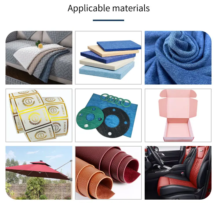 YUCHEN Customized Irregular Shaped Printed Carpet Velour printed fabric  Vibrating Knife Cutting Machine With Camera