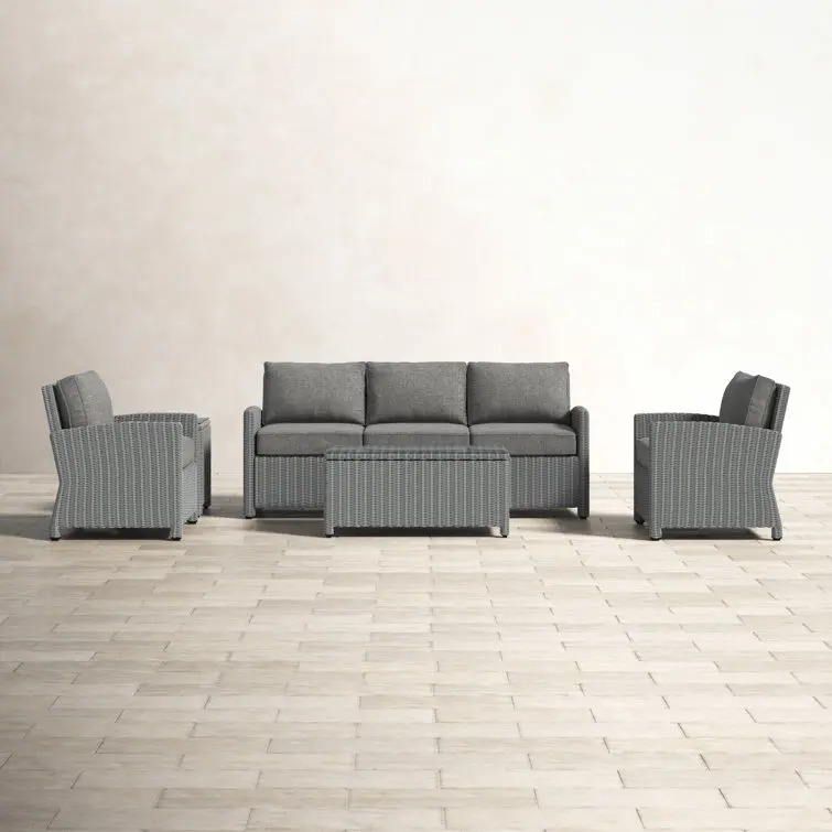 YILIN Modern Design Handmade 5 Piece Sofa Seating Group UV Resistant Waterproof Outdoor Furniture