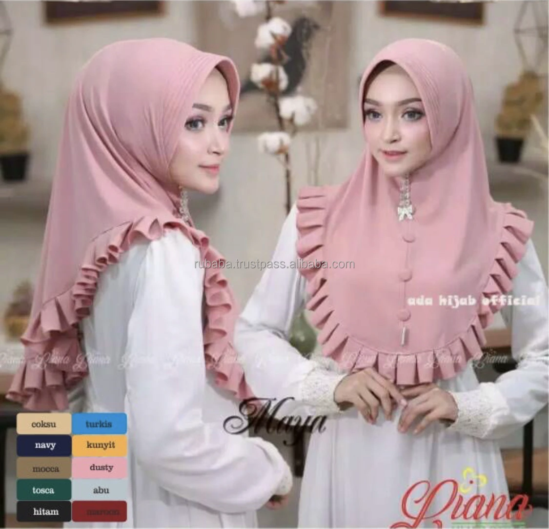 HIJAB INSTANT Новый BERGO KHIMAR с супер JILBAB DESINGE вирусный хиджаб